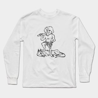 cave man line Long Sleeve T-Shirt